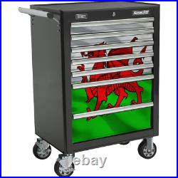 Sealey 7 Drawer Wales Tool Roller Cabinet Black