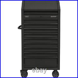 Sealey 9 Drawer Tower Tool Roller Cabinet and Power Strip Black