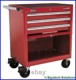 Sealey AP33439 Rollcab Roll Cab Tool Box Chest Cabinet Ball Bearing Runners Red