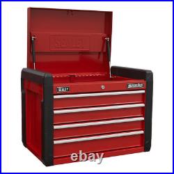 Sealey AP3410 10 Drawer Tool Chest and Roller Cabinet Combination Black / Red