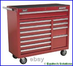 Sealey AP41120 RollCab 12 Drawer Red Roller Cabinet Chest Toolbox Extra Wide
