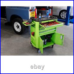 Sealey AP980MTHV Hi Vis 4 Drawer and 2 Door Roller Cabinet Green