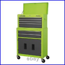 Sealey American Pro 6 Drawer Roller Cabinet and Tool Chest Green / Grey
