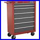 Sealey American Pro 7 Drawer Roller Cabinet Red / Grey