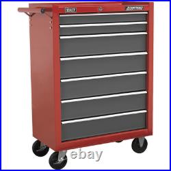 Sealey American Pro 7 Drawer Roller Cabinet Red / Grey