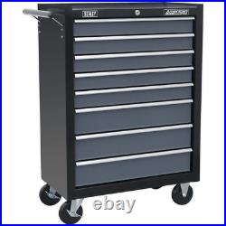 Sealey American Pro 8 Drawer Roller Cabinet Black / Grey