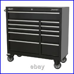 Sealey Premier 11 Drawer Heavy Duty Roller Cabinet Black