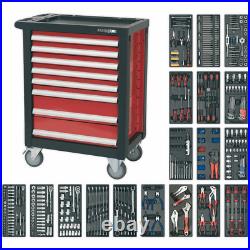 Sealey Premier 8 Drawer Roller Cabinet + 707 Piece Tool Kit Black / Red
