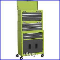 Sealey Roller Cabinet, Mid Chest and Top Chest Combination Green