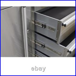Sealey Stainless Steel 4 Drawer Tool Roller Cabinet Stainless Steel
