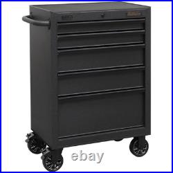 Sealey Superline Black Edition 5 Drawer Roller Cabinet Black