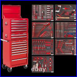 Sealey Superline Pro 14 Drawer Roller Cabinet, Mid and Top Tool Chests + 446 Pie