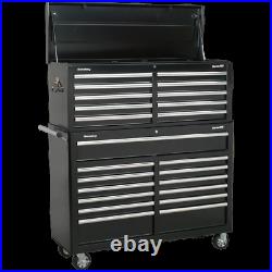 Sealey Superline Pro 23 Drawer Roller Cabinet and Tool Chest Black