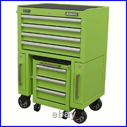 Sealey Tool Roller Cabinet and Pull Out Utility Seat Green