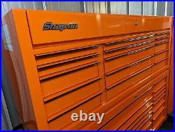 Snap On 73in Electric Orange Roll Cab + Top Box + Side Locker WE DELIVER