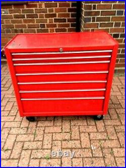 Snap On Roll Cab Cabinet, 7 Drawer, Good Renown Quality Tool Chest With Key