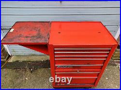Snap-on KRA380 26 7 Drawer Roll Cab Tool Cabinet Chest Box + Side Shelf