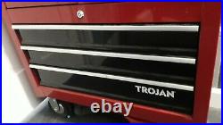 TROJAN tool cabinet chest roller drawers, Bluetooth