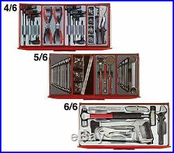 Teng 1001 Mega Master Mechanics Hand Tool Kit & 3 Roller Cab Cabinets, TCMM1001N