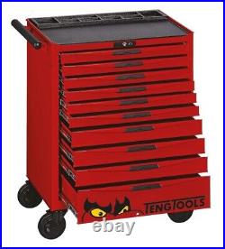 Teng Tools TCW810N 26 PRO Tool Box Roller Cabinet 10 Drawers Red