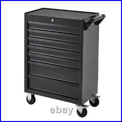 Tool Box Chest Roller Cabinet Lokcable Tool Trolley on Wheels 7 Drawers Storage