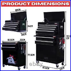Tool Chest Cabinet Large 8 Drawer Roller Wheels Top Box Tools Holder Chest