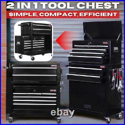 Tool Chest Cabinet Large 8 Drawer Roller Wheels Top Box Tools Holder Chest