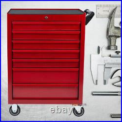 Tool Chest Roller Cabinet Rollcab Box Ball Bearing Slides 7 Drawers Lockable Key