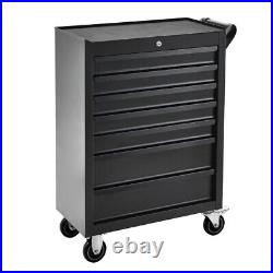 Tool Chest Trolley 7 Drawer Storage Cabinet Roller Box Cab With Ball Bearing Slide