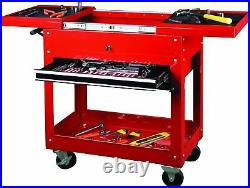 Tool Parts Trolley Chest New Hilka 2 Drawer Garage Storage Cart Roll Cabinet