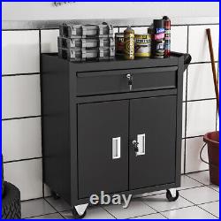 Tool Storage Trolley Cabinet With Drawer Steel Workshop Garage Tool Chest Boxes