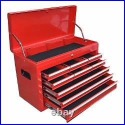 Toolbox Top Half 9 Draws Tool Chest Storage Cabinet Roller Ball Bearing Runner