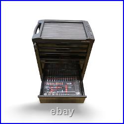 Us Pro Tool Chest Box With 6 Eva Tools Trays 6 Drawer Roller Cabinet 246 Pc