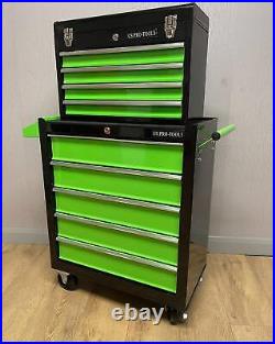 Us Pro Tools Green Black Affordable Tool Chest Rollcab Steel Box Roller Cabinet